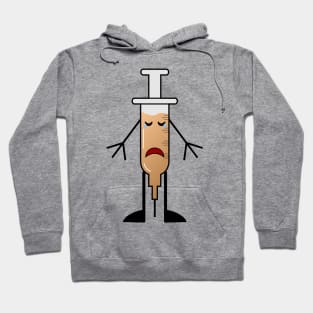 Syringe sad doodle Hoodie